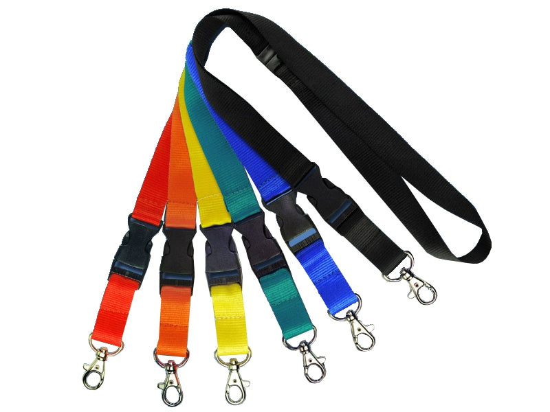 Flachband Lanyard L2 (10 / 15 / 20 / 25 mm) - blau